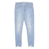 LEVI'S 710 Super Skinny Womens Jeans Blue Slim Denim Light W28 L28 Distressed