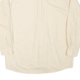 VESI Mens Cream Auburn University Button-Down Cotton Blend Shirt L Casual