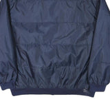 FC BARCELONA Mens Navy Blue Sports Zip Jacket L Polyester Blend Plain