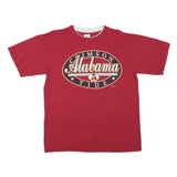 BELTON Mens Red Alabama Graphic T-Shirt L Short Sleeve Crew Neck Cotton Blend