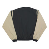 GAME Mens Black & Beige Button Jacket XL Polyester Blend Plain Casual Sport