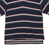 NAUTICA Mens Blue White & Red Striped Short Sleeve Polo Shirt XL Classic Fit