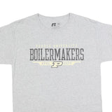 RUSSELL ATHLETIC Mens Grey Purdue University Boilermakers Graphic T-Shirt M