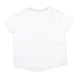 NIKE Womens White Short Sleeve Crew Neck T-Shirt L Athletic Activewear