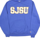CHAMPION Mens Blue San Jose State University Pullover Hoodie M Cotton Blend