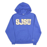 CHAMPION Mens Blue San Jose State University Pullover Hoodie M Cotton Blend