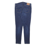 LEVI'S 711 Womens Slim Blue Denim Medium W28 L28 Skinny Zip Jeans