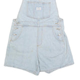 LEVI'S Womens Light Blue Denim Cotton Blend Short Dungarees S W34 L4 Casual