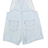 LEVI'S Womens Light Blue Denim Cotton Blend Short Dungarees S W34 L4 Casual