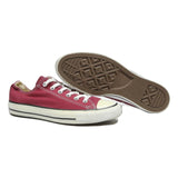 CONVERSE Chuck Taylor All Star Womens Low Top Trainers Red Canvas UK 7.5 Classic