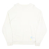 RUSSELL ATHLETIC Mens White Crew Neck L Sweatshirt Polyester Blend Casual
