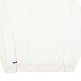 RUSSELL ATHLETIC Mens White Crew Neck L Sweatshirt Polyester Blend Casual