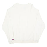 RUSSELL ATHLETIC Mens White Crew Neck L Sweatshirt Polyester Blend Casual