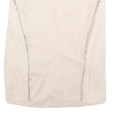 HUGO BOSS Womens Cream Cotton Blend Tailored Jacket UK 4 Button Plain Formal