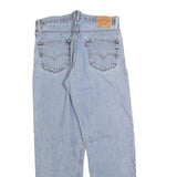 LEVI'S 550 Straight Mens Jeans Light Blue Relaxed Straight Denim W36 L34 Cotton