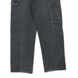 DICKIES Mens Regular Fit Black Denim W34 L28 Workwear Zip Closure Jeans