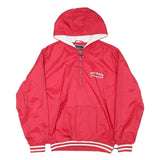 HOLLOWAY Mens Red Doe Creek Athletics Windbreaker M Polyester Blend Zip Jacket