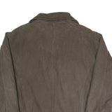 WILSON Mens Brown Leather Jacket XL Zip Plain Casual Classic Outerwear