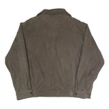 WILSON Mens Brown Leather Jacket XL Zip Plain Casual Classic Outerwear