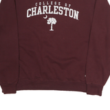 CHAMPION Mens Maroon College Of Charleston Crew Neck L Cotton Sweatshirt