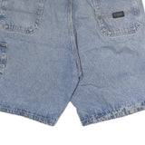 WRANGLER Womens Denim Blue Casual Shorts L W38 Relaxed Fit Cotton Pockets
