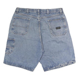 WRANGLER Womens Denim Blue Casual Shorts L W38 Relaxed Fit Cotton Pockets
