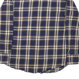 WRANGLER Mens Blue & Brown Check Shirt L Classic Cotton Blend Western Style