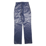 CI CA DO Womens Regular Navy Blue Polyester Blend Trousers W26 L32 Zip Comfort