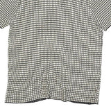 MG VULPINARI Womens Black & Cream Butterfly Printed Top Short Sleeve Round Neck