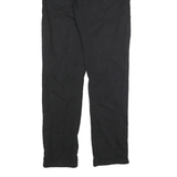 CARHARTT Mens Regular Black Polyester Blend Zip Trousers W30 L34 Straight