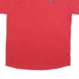 PUMA Mens Red L T-Shirt Short Sleeve Crew Neck Sports Activewear