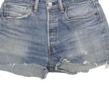 LEVI'S Womens Denim Blue Casual Cut-Off Shorts M W32 Distressed Hem