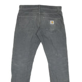 CARHARTT Mens Regular Fit Grey Cotton Blend Corduroy Trousers W32 L31