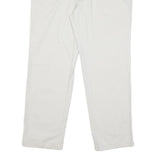 NAUTICA Mens Regular Fit White Cotton Blend Regular Leg Trousers W32 L30 Casual