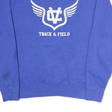 NIKE Mens Blue Track & Field Sweatshirt Crew Neck M Casual Sportswear Cotton