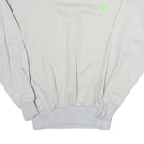 BIKE ROUTE Womens White Sweatshirt S Cotton Blend Pullover Crew Neck Casual