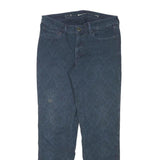 LEVI'S Womens Cotton Blend Blue Slim Straight Trousers W30 L28 Comfortable Zip