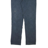 LEVI'S Womens Cotton Blend Blue Slim Straight Trousers W30 L28 Comfortable Zip