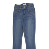 L'AGENCE Womens Jeans Blue Slim Skinny Denim Medium W24 L27 Stylish Zip Closure