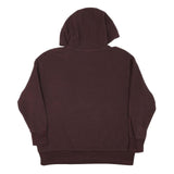 NIKE Womens Maroon Pullover Hoodie L Casual Drawstring Sweatshirt