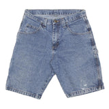 WRANGLER Mens Denim Blue Carpenter Shorts M W28 Classic Fit Workwear