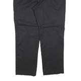 DICKIES Mens Cotton Blend Black Regular Straight Trousers W42 L32 Workwear Zip
