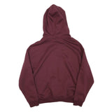 SLAZENGER Womens Maroon Hoodie UK 8 Cotton Blend Casual Pullover