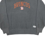 LOGO Mens Grey Broncos Crew Neck L Cotton Blend Pullover Sweatshirt