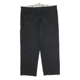 DICKIES Mens Black Cotton Relaxed Straight Trousers W44 L35 Cargo Workwear