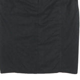 MAX & CO Womens Black Cotton Blend Straight Knee Length Woven Skirt M Classic