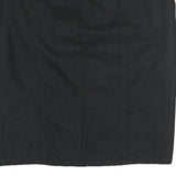 MAX & CO Womens Black Cotton Blend Straight Knee Length Woven Skirt M Classic