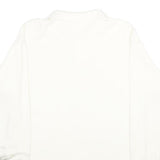 LA MODE Mens White Long Sleeve Plain XL Cotton Polo Shirt Casual Basic