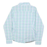 THE NORTH FACE Womens Blue & Purple Check Shirt S Lightweight Breathable Outdoor