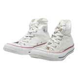 CONVERSE Chuck Taylor All Star Womens High Top Trainers White Cotton Blend UK 6